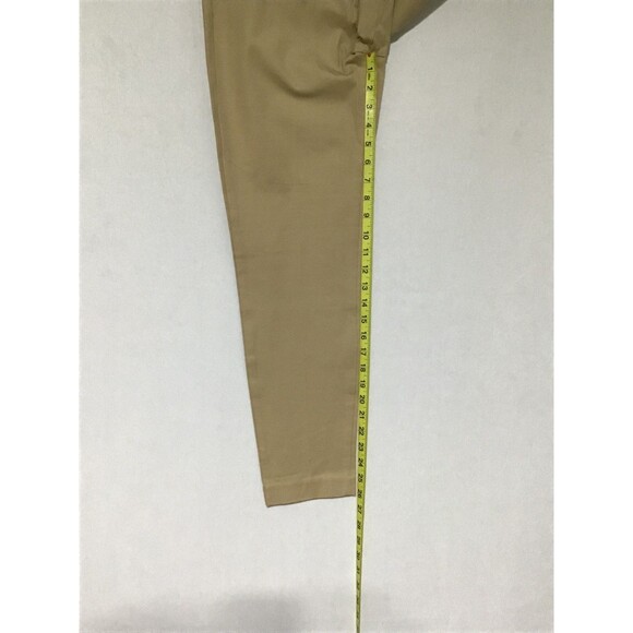 Old Navy Pixie Pants Chino Womens Sz 6 Mid Rise Tan Light Brown Ankle Preppy - Picture 12 of 14